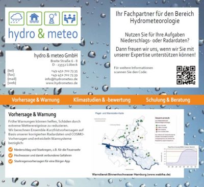 Unternehmensflyer hydro & meteo Screenshot